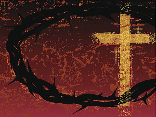Crown And Crosses Stock Illustration - Download Image Now - Christianity,  Religious Cross, Good Friday - iStock