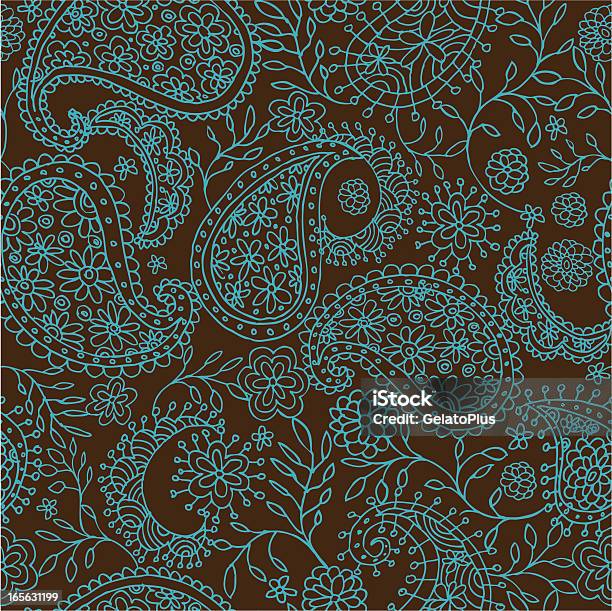 Paisley Seamless Pattern Stock Illustration - Download Image Now - Antique, Art And Craft, Backgrounds