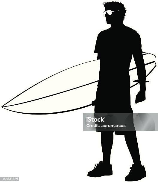 Surfer Stock Vektor Art und mehr Bilder von Aktivitäten und Sport - Aktivitäten und Sport, Bewegung, Erwachsene Person