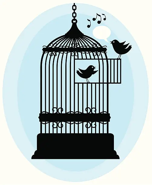 Vector illustration of Tweety Birds