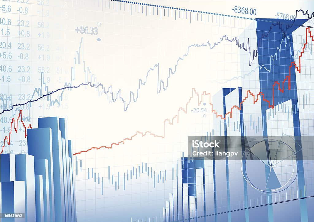 Stock Market - Lizenzfrei Abstrakt Vektorgrafik