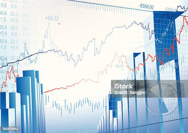 Stock Market Stock Vektor Art und mehr Bilder von Abstrakt - Abstrakt, Aktienschein, Balkendiagramm