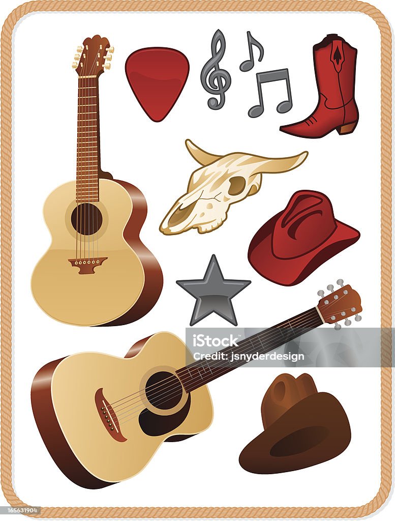 Country Music Pack Country Music Pack - High res JPG included Country and Western Music stock vector