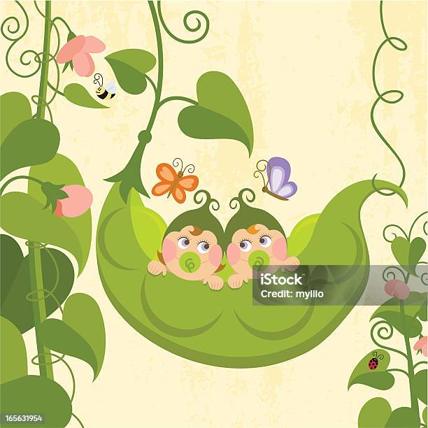 Sweet Pea Serie Stock Vektor Art und mehr Bilder von Baby - Baby, Illustration, Altertümlich
