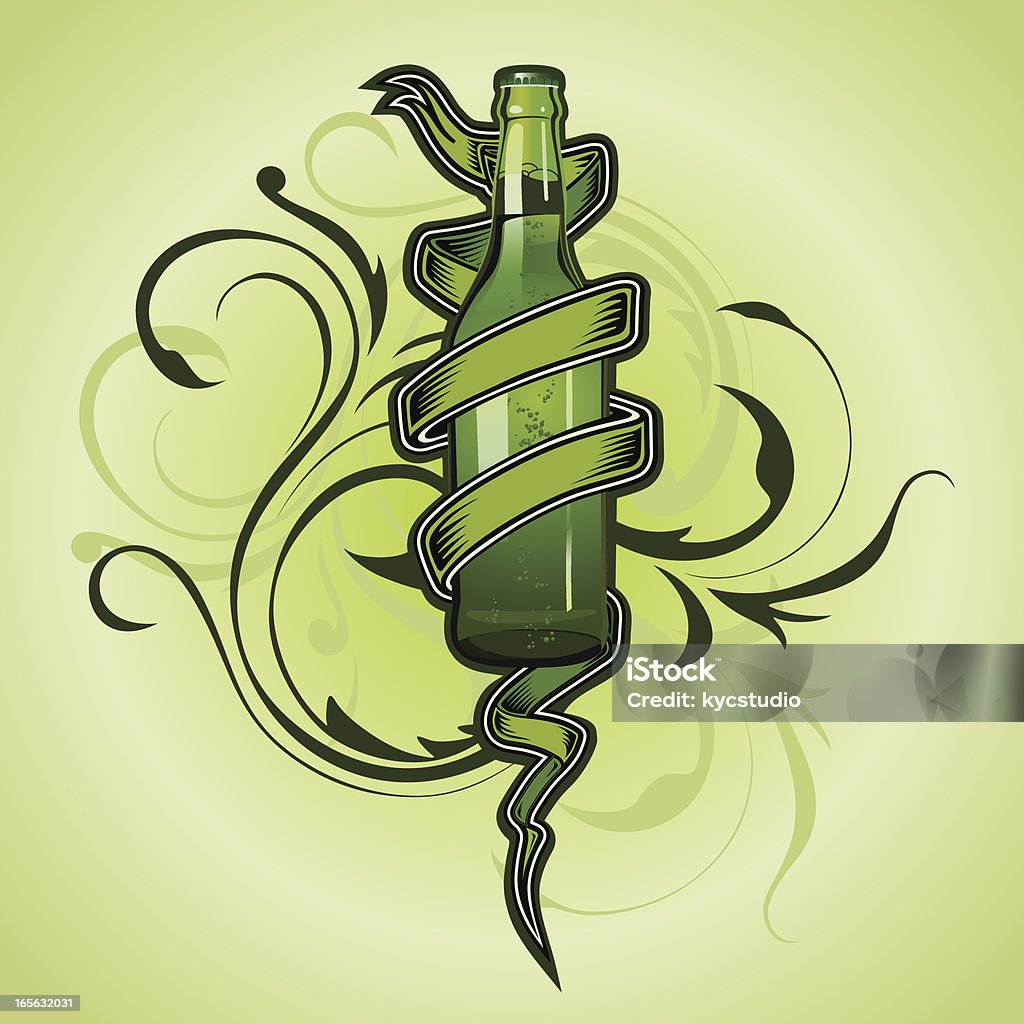 Святой Патрик пиво tattoo - Векторная графика Алкоголь - напиток роялти-фри