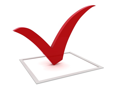 Customer satisfaction survey check mark service form