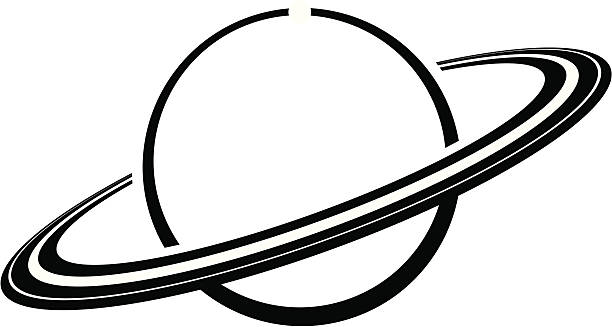 Saturno PC - ilustração de arte vetorial