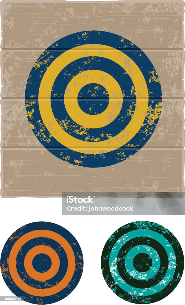 Target Destroyed Sticker Vector Target Stock Illustration - Download Image Now - Grunge Image Technique ...