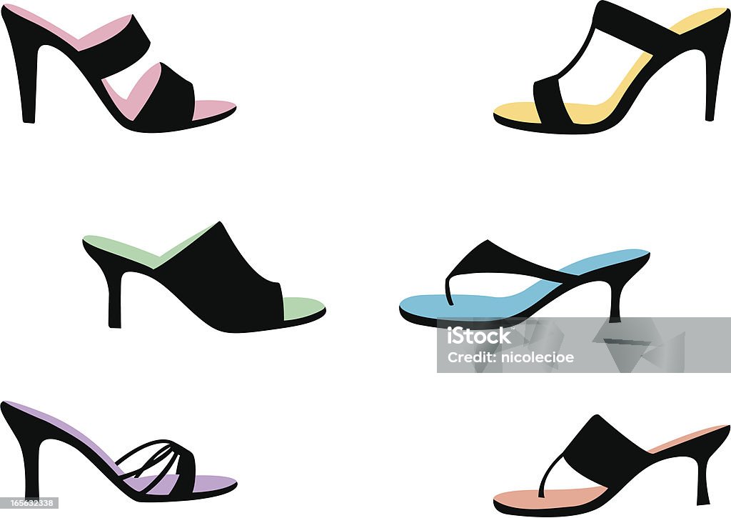 Women's Dress Sandals 6 vector women's dress sandals; also in this series: Beauty stock vector