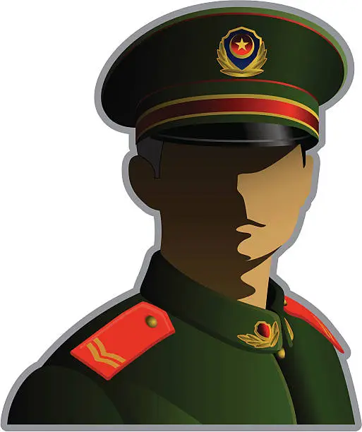 Vector illustration of soldier
