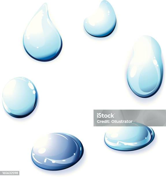 Wassertropfen Visual Sammlung Von Wassertropfen Stock Vektor Art und mehr Bilder von ...