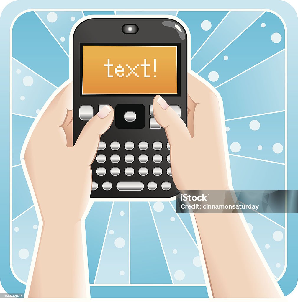 SMS - Lizenzfrei Tippen Vektorgrafik