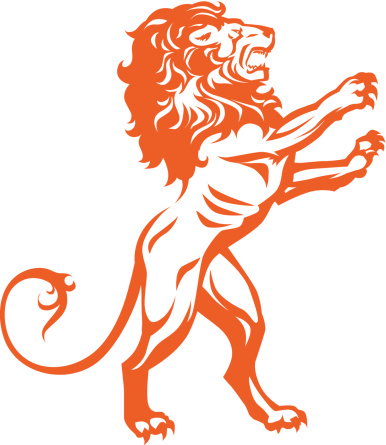 Lion for coat of arms