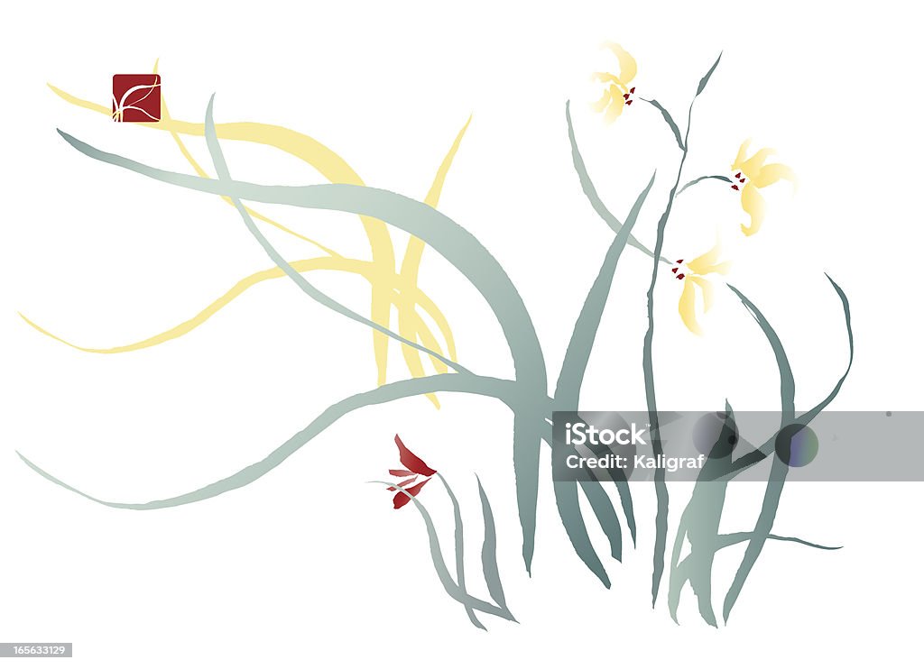 Irys kwiat - Grafika wektorowa royalty-free (Bez ludzi)
