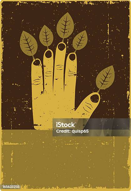 Environmental Hand Stock Illustration - Download Image Now - Cartoon, Clip Art, Copy Space