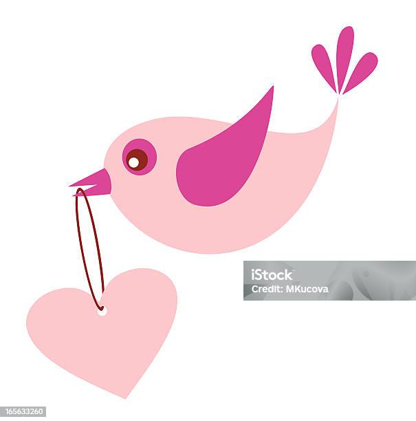 Vetores de Pássaro E Coração e mais imagens de Amor - Amor, Corda, Dia dos Namorados