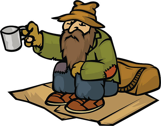 Homeless Stock Illustration - Download Image Now - Beggar, Homelessness,  Pleading - iStock