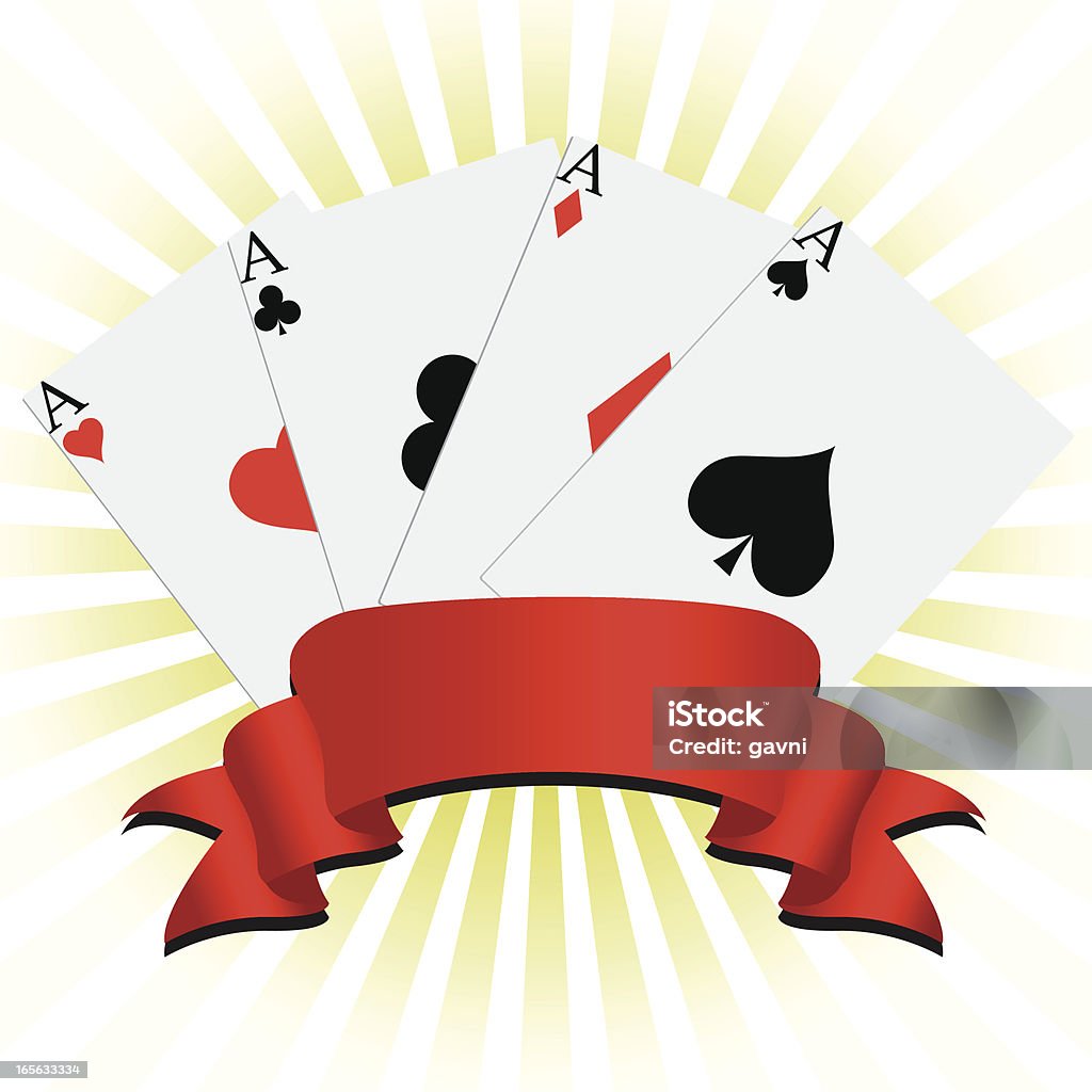 poker-Karten - Lizenzfrei Chance Vektorgrafik