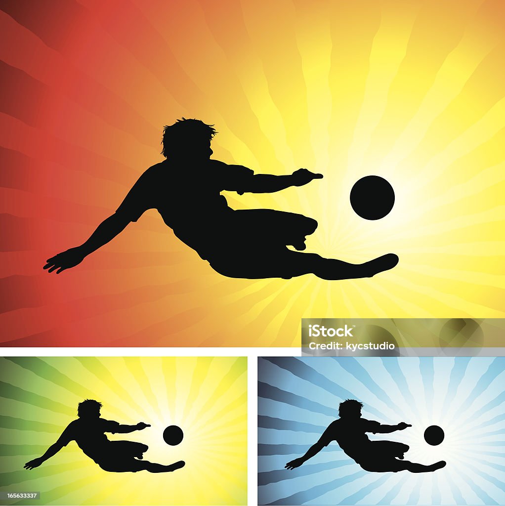 Football, volley - clipart vectoriel de Activité libre de droits