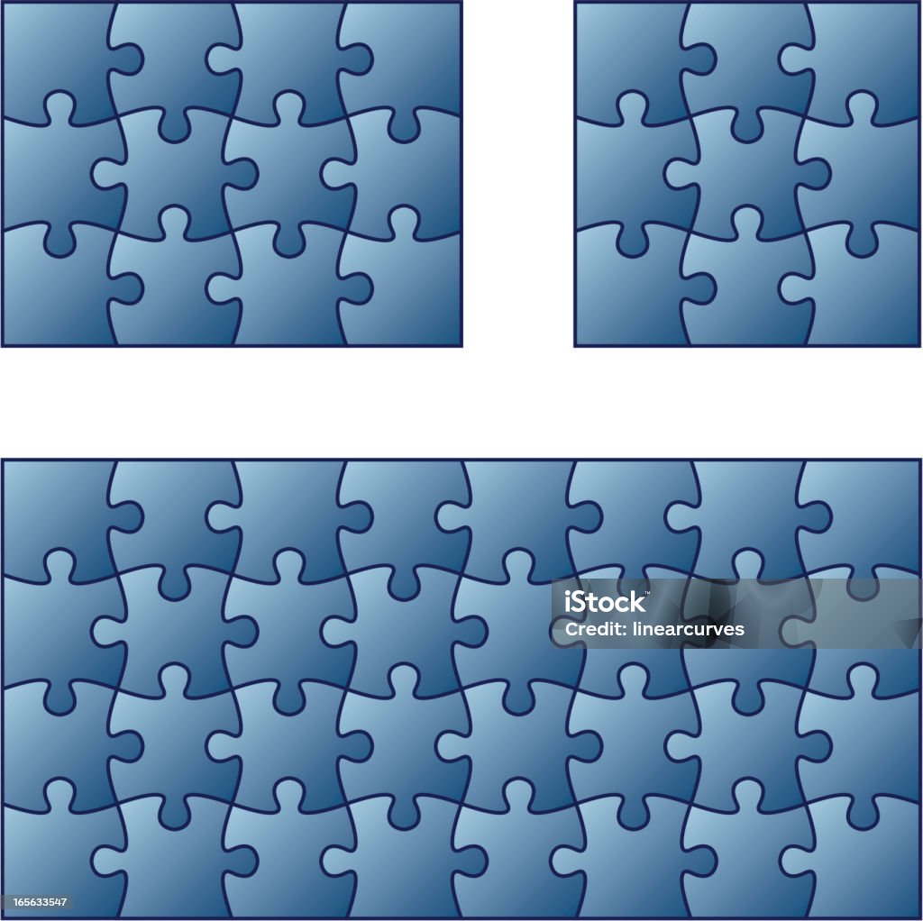 puzzles. - clipart vectoriel de Illustration libre de droits