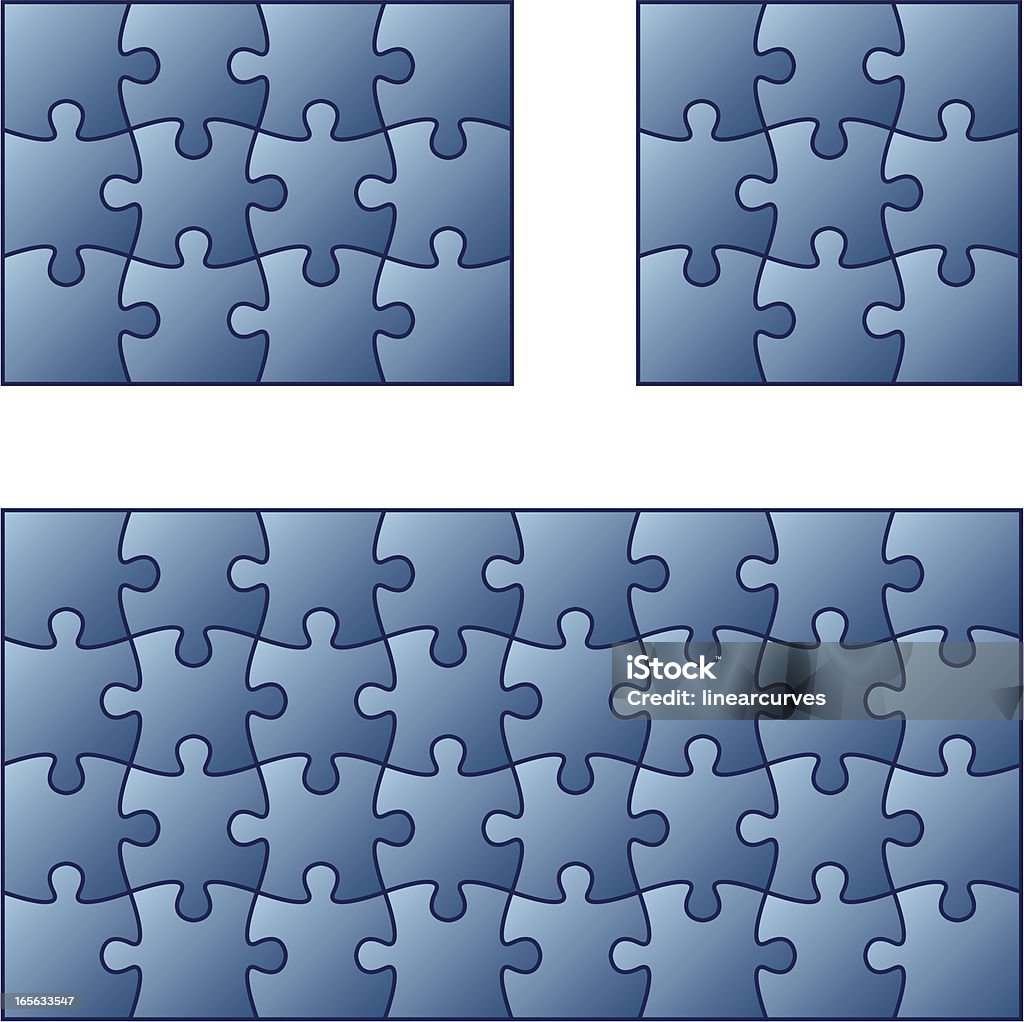 Jigsaw puzzle. - Grafika wektorowa royalty-free (Bez ludzi)