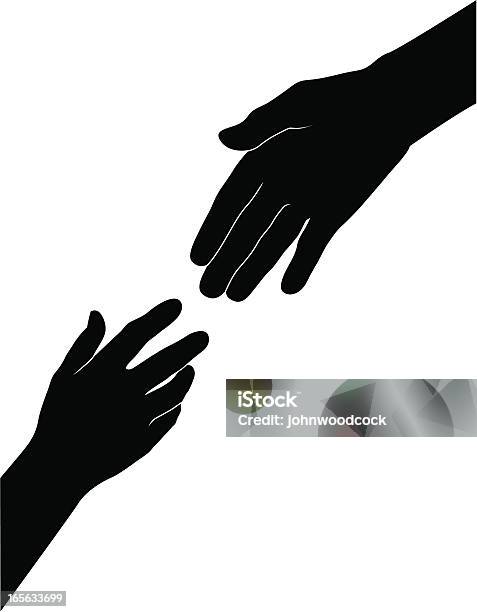 Helping Hand Stock Illustration - Download Image Now - Reaching, A Helping Hand, Vector
