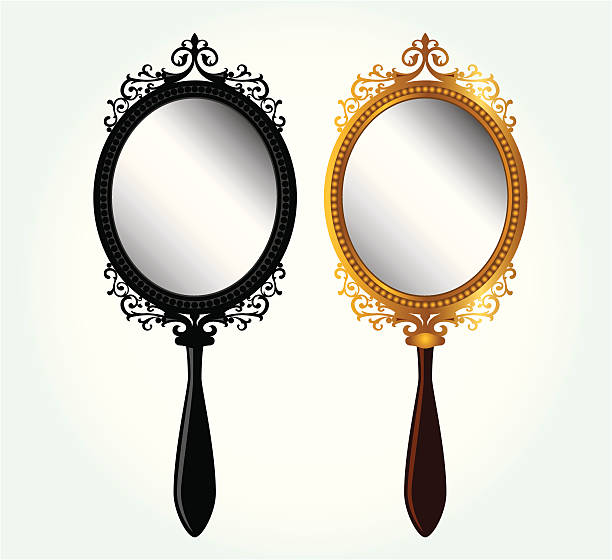 Gran cantidad de trono gobierno Ilustración de Espejo Para Maquillarse y más Vectores Libres de Derechos de  Espejo - Espejo, Espejo de mano, Vector - iStock