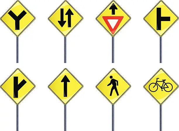 Vector illustration of Traffic Signs