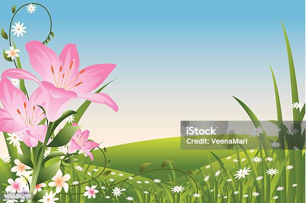 Bellissimo Sfondo Primavera - Immagini vettoriali stock e altre immagini di Ambientazione esterna - Ambientazione esterna, Aurora, Bellezza naturale