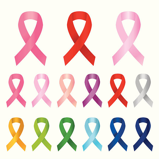 Breast Cancer Awareness Ribbon vector art illustration