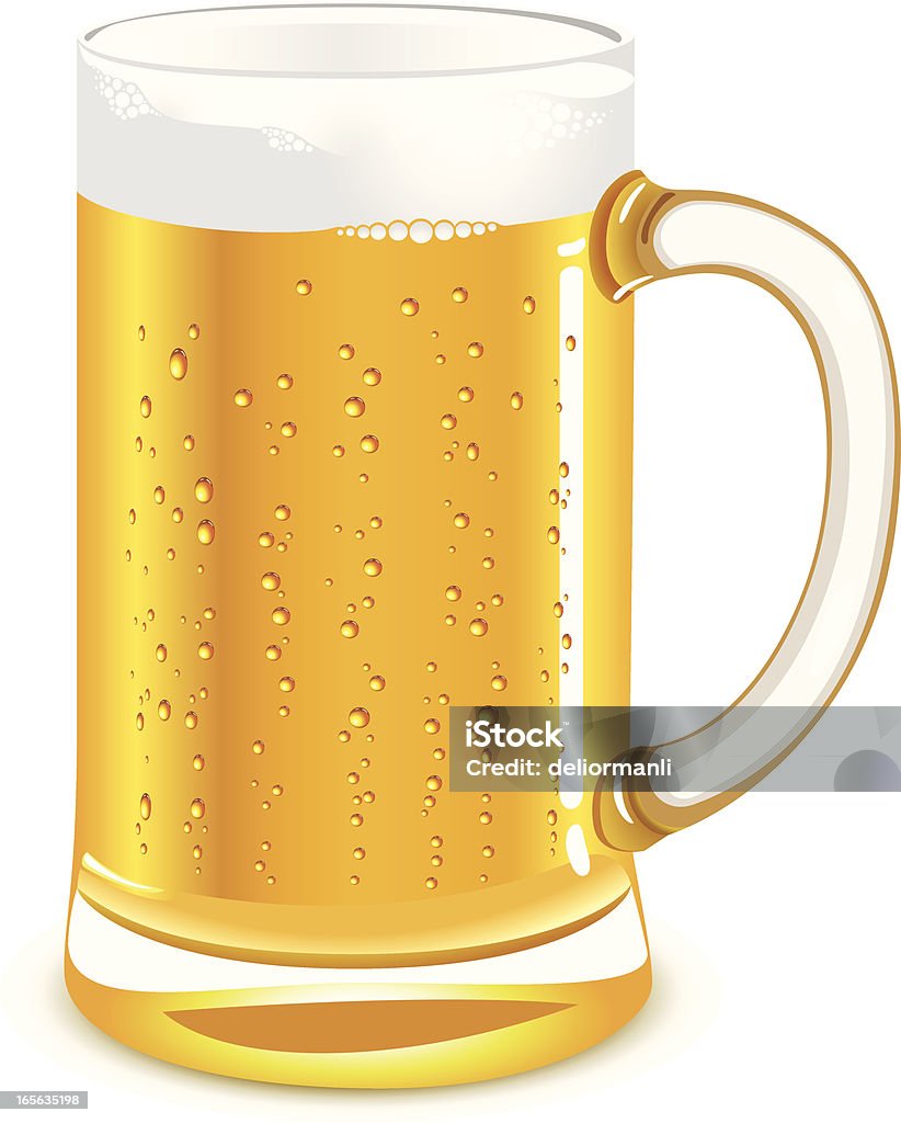 Стакан пиво - Векторная графика Алкоголь - напиток роялти-фри