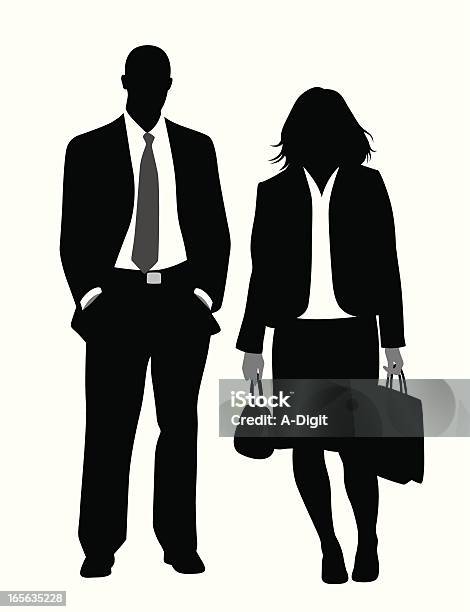 Businesscouple - Arte vetorial de stock e mais imagens de Adulto - Adulto, Casal, Casal Heterossexual