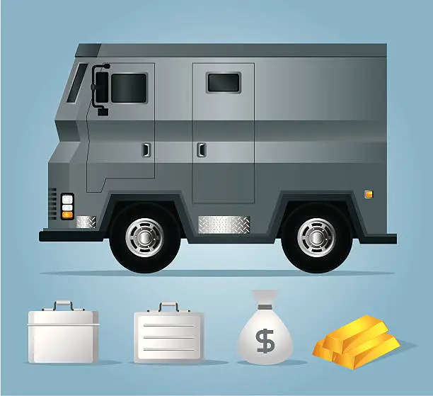 Vector illustration of Armored Car