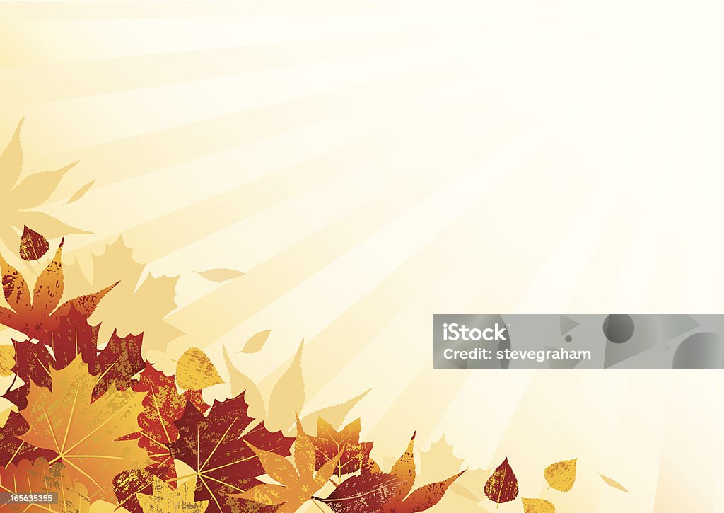 Autumn Background Textured Autumn Leaves with Rays of light Background Autumn stock vector