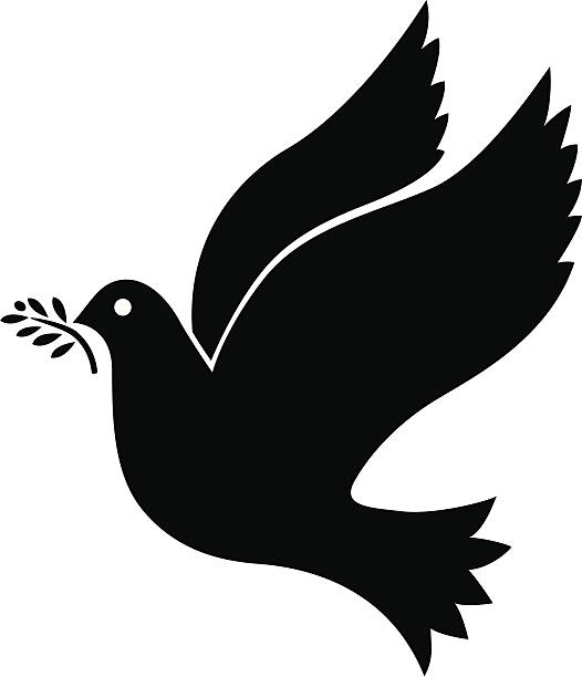 Pássaro de paz - ilustração de arte em vetor