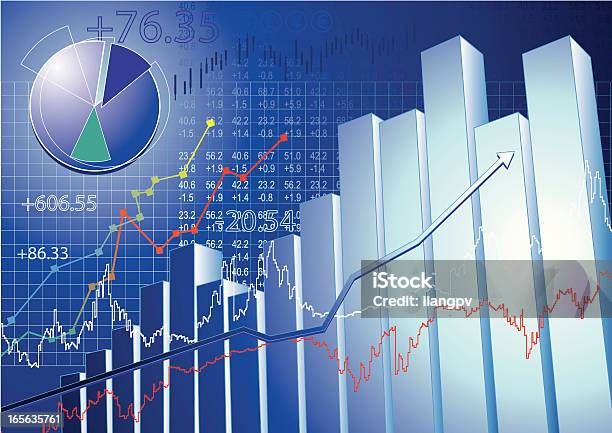 Mercado De Valores - Arte vetorial de stock e mais imagens de Ação da Bolsa de Valores - Ação da Bolsa de Valores, Crescimento, Relatório