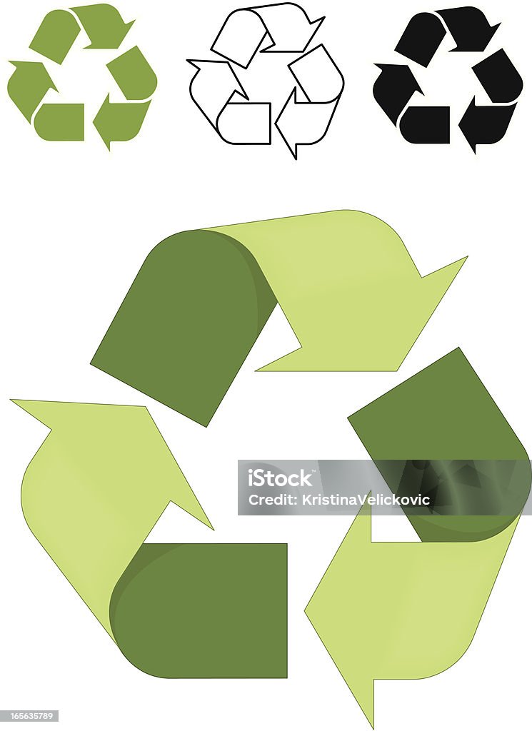 Símbolo de Reciclagem - Royalty-free Dia arte vetorial