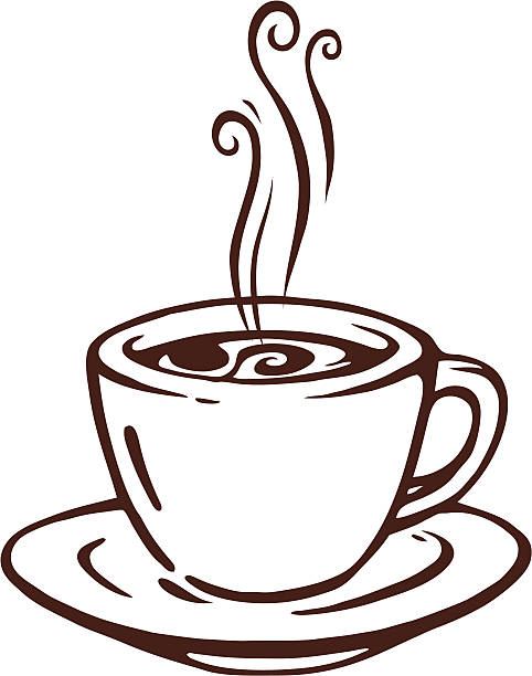 Cup of coffee A cup of coffee illustration. coffee cup illustrations stock illustrations