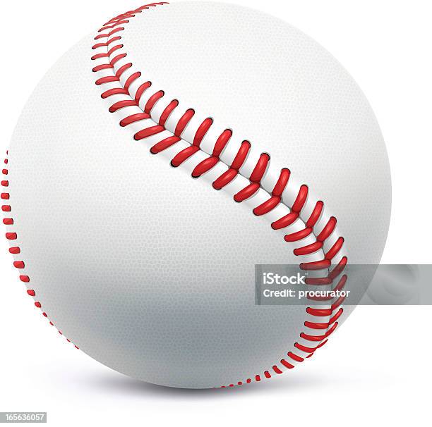 Ilustración de Bate De Béisbol y más Vectores Libres de Derechos de Pelota de béisbol - Pelota de béisbol, Blanco - Color, Clip Art