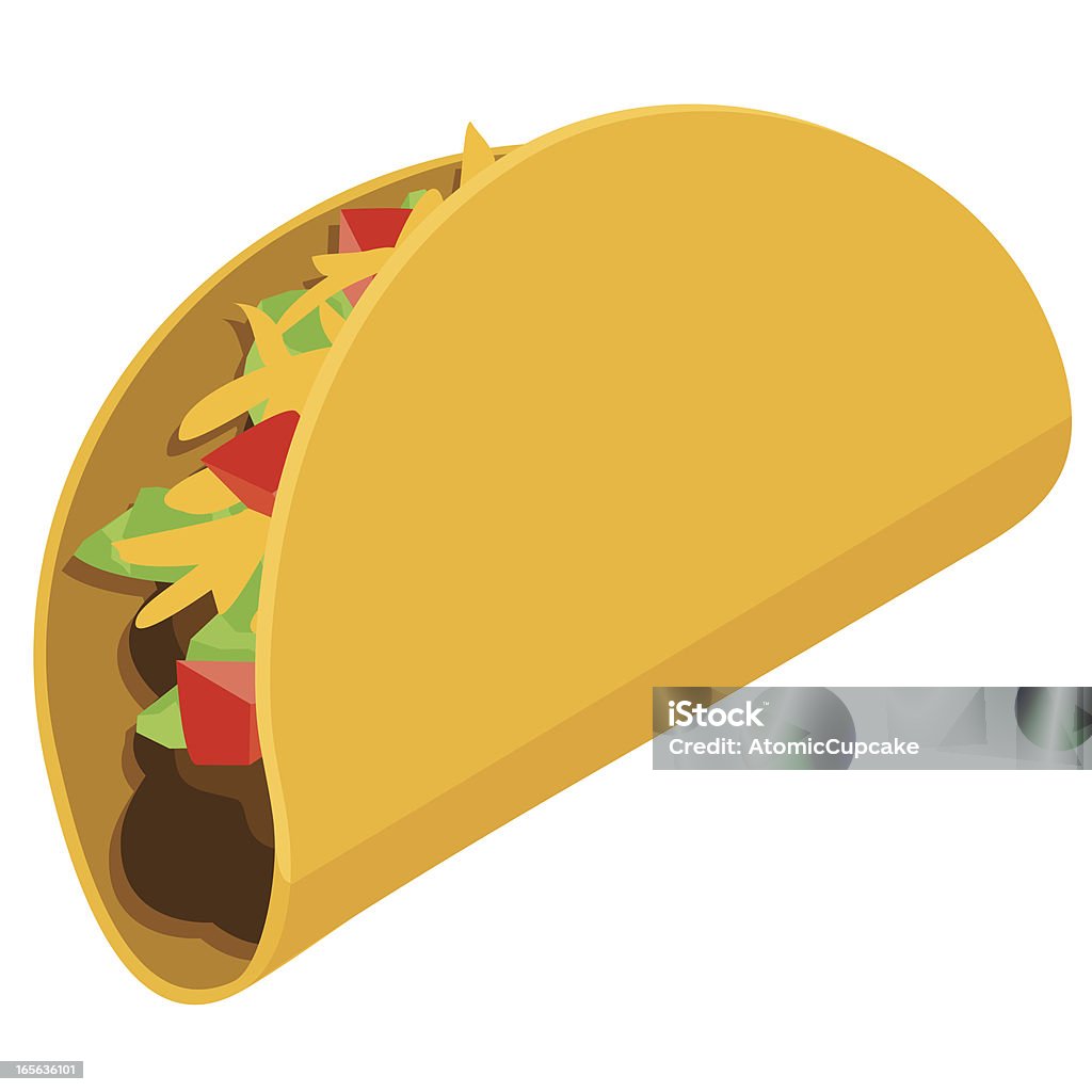 Taco - arte vectorial de Taco - Alimento libre de derechos