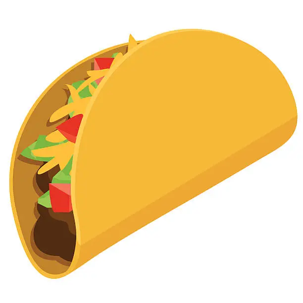 Vector illustration of Taco