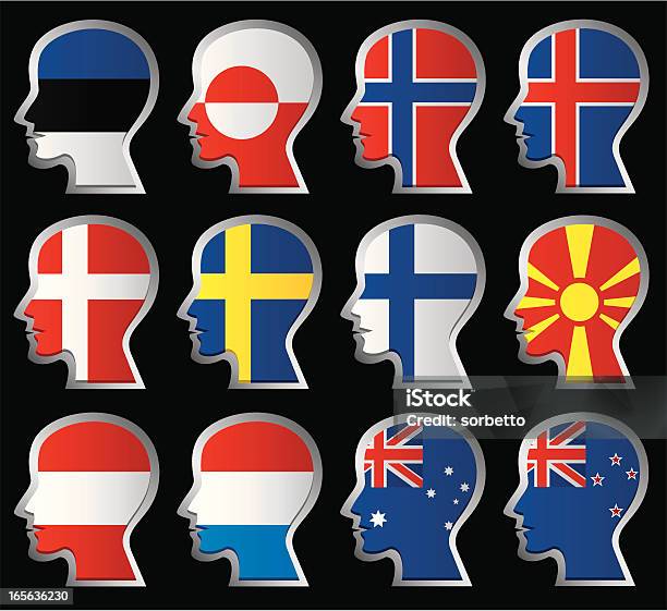Bandiere Nazionale - Immagini vettoriali stock e altre immagini di Bandiera della Finlandia - Bandiera della Finlandia, Persone, Adulto