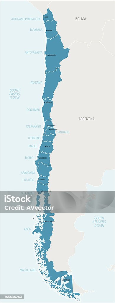 Chile - Lizenzfrei Anden Vektorgrafik