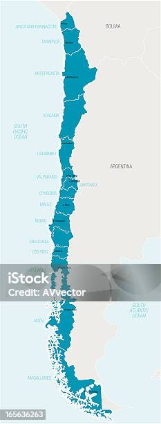 Chile Stock Vektor Art und mehr Bilder von Anden - Anden, Karte - Navigationsinstrument, Argentinien