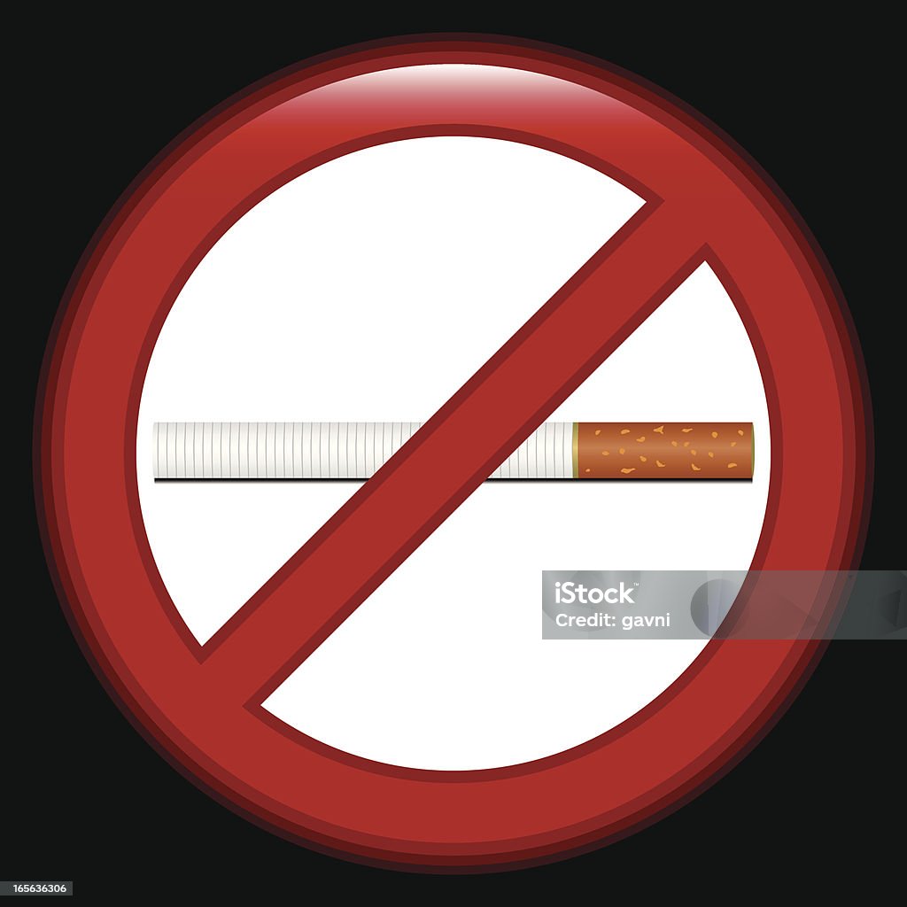 Placa de Proibido Fumar - Royalty-free Beleza arte vetorial