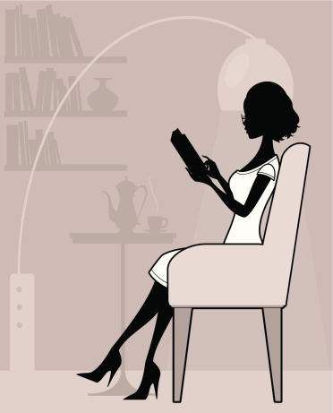 An elegant woman reading a book. Click below for more sexy girls and sport and leisure images