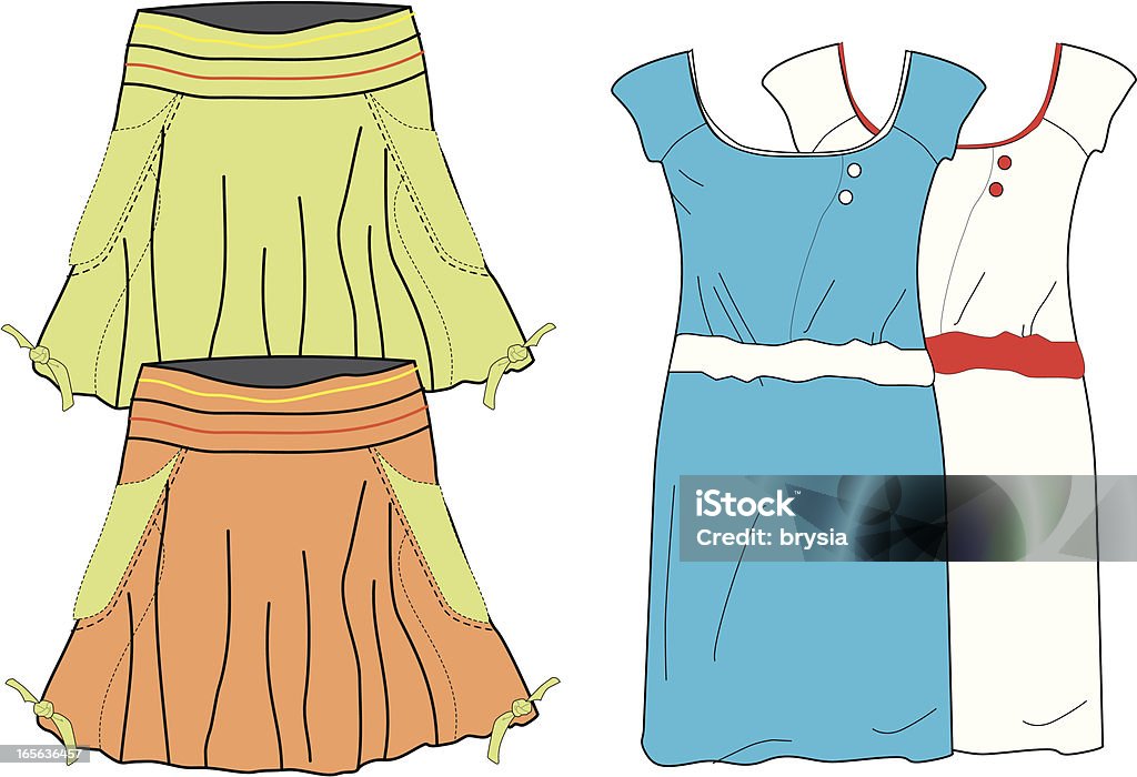 Robe jupe & illustration - clipart vectoriel de Beauté libre de droits