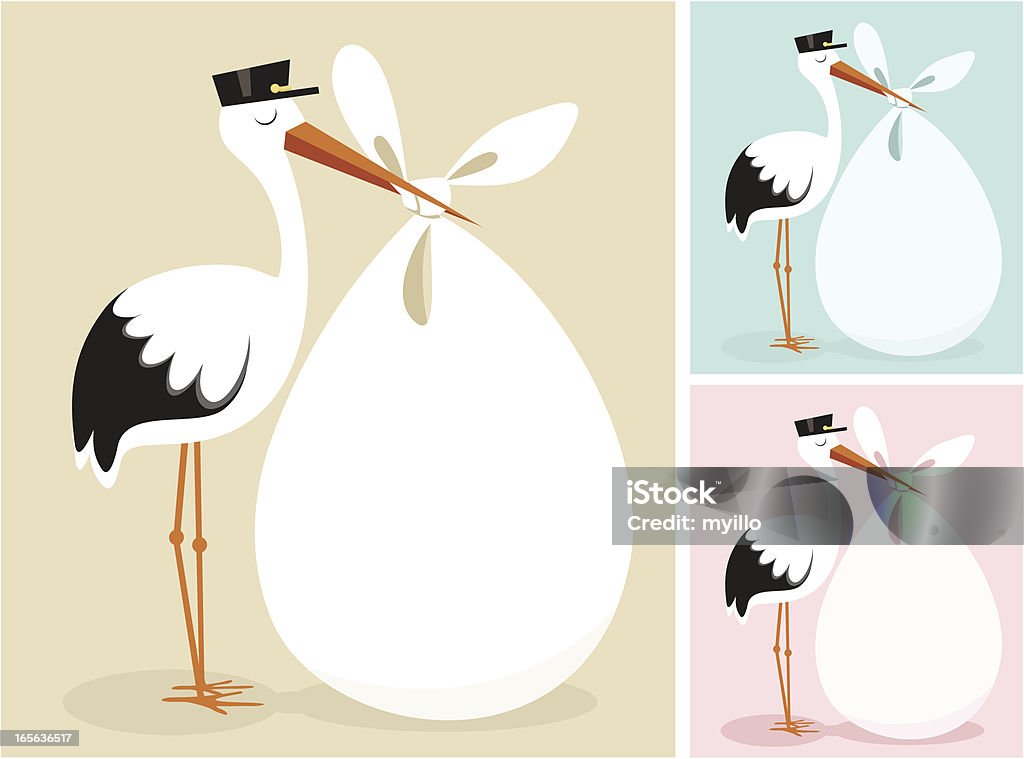 Cigogne - clipart vectoriel de Cigogne libre de droits