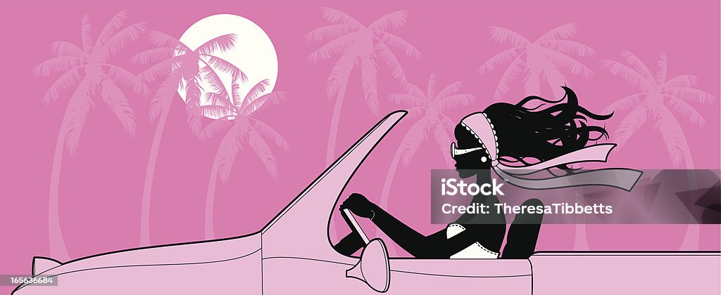 Pilote Girly - clipart vectoriel de Voiture libre de droits