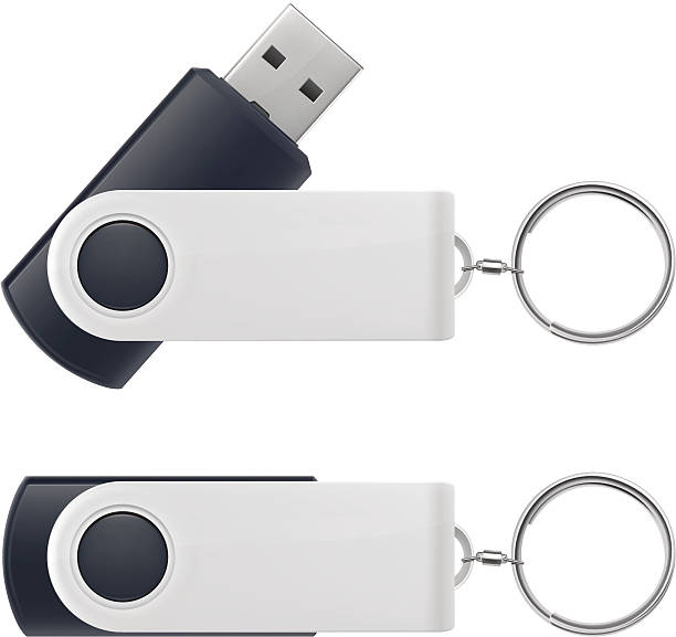 флэш-накопитель usb подключеный шаблон - usb flash drive usb cable isolated close up stock illustrations